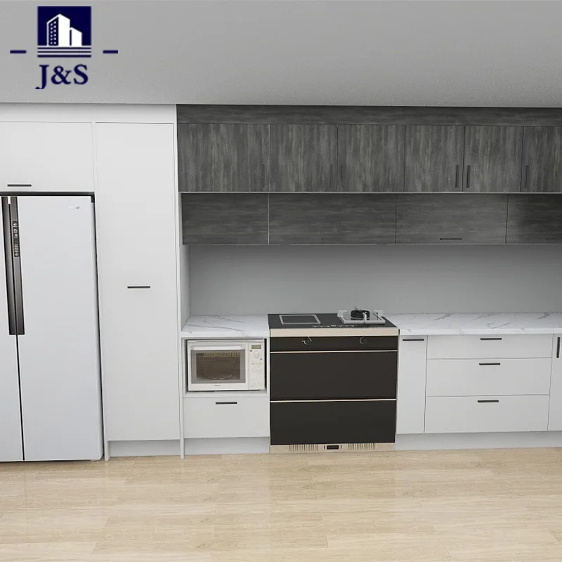 Custom Ash Wood Timber Kitchen Cabinet design for residential project